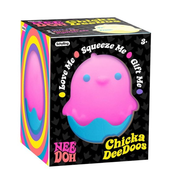 NeeDoh ChickaDeeDoos Stress Squeeze Toys Complete Gift Set Party Bundle - 3 Pack - Picture 7 of 7